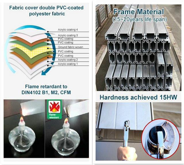 Pagoda marquee tent material